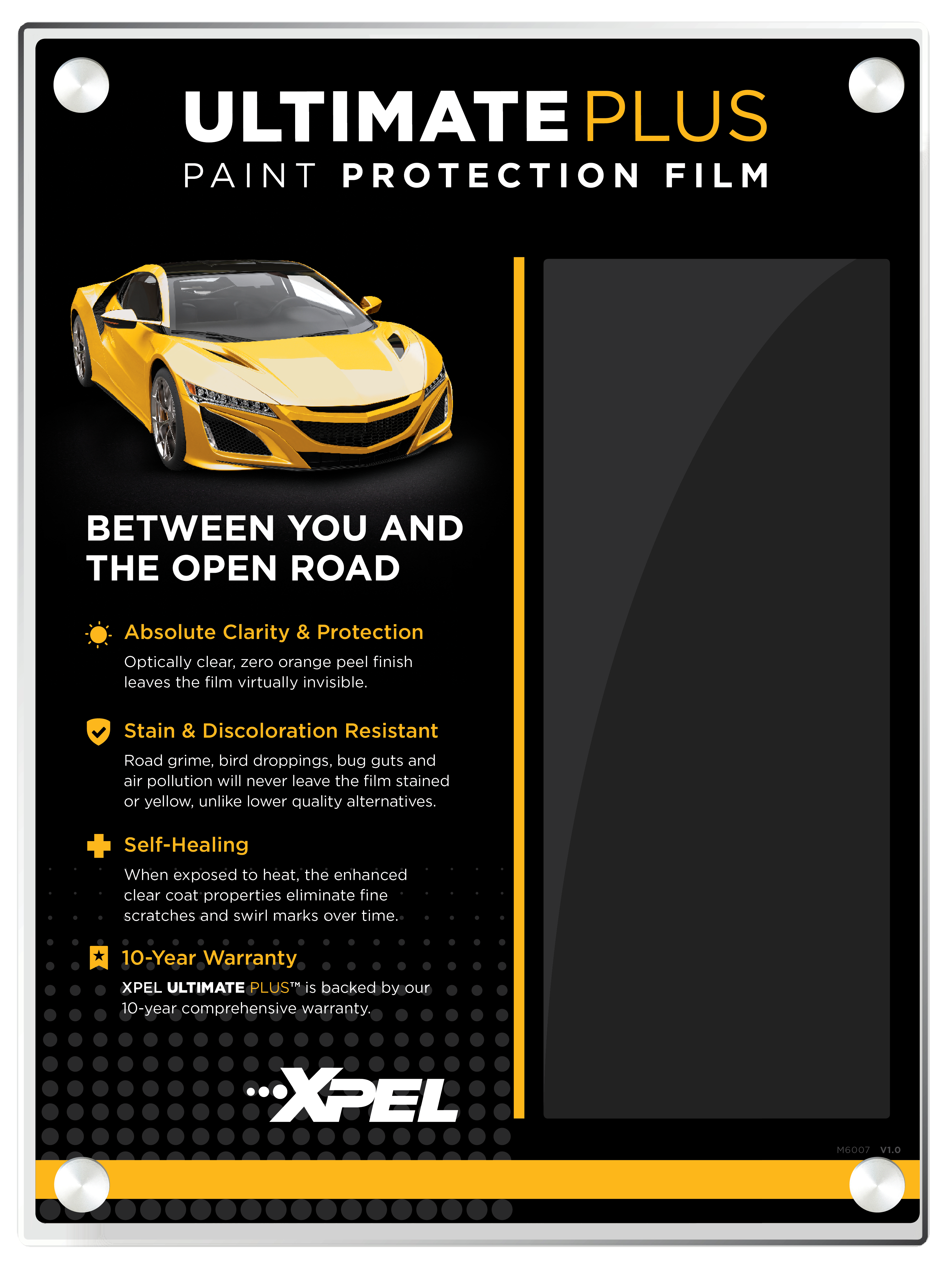 Rear Trunk Paint Protection Clear Bra Film for 2017 Hyundai Santa Fe Sport GLS